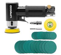 Kit mini ponceuse-polisseuse pneumatique, double action, à orbites aléatoires
