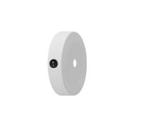 Kit mini rosace cylindrique en métal avec interrupteur - Blanc mat