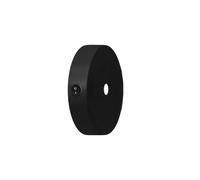 Kit mini rosace cylindrique en métal avec interrupteur - Noir