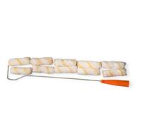 Kit Mini Rouleau Pattes de Lapin 10 cm avec Manche 60 cm | Application Primaire, Résine, Colle, HydroFuge & Peinture | Outil Précis et Durable pour Chantiers et Bricolage - Outillage Carreleur 2.0