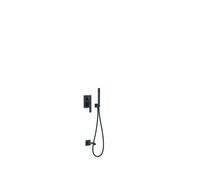 Kit mitigeur encastré 2 voies Rapid-box pour baignoire et douche Slim Noir mat - TRES 20238007NM