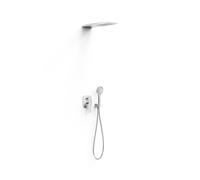 Kit mitigeur encastré 2 voies Rapid-box pour douche Loft Chrome - TRES 22238005