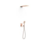 Kit mitigeur encastré 2 voies Rapid-box pour douche Project Or Rose Mat 24K - TRES 22138005OPM