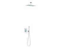 Kit mitigeur encastré 2 voies Rapid-box pour douche Slim Blanc mat - TRES 20238003BM