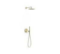 Kit mitigeur encastré 2 voies Rapid-box pour douche Study Cava doré - TRES 26238004CA