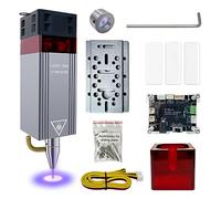 Kit module laser amélioré de puissance optique 10W avec assistance pneumatique et protection oculaire magnétique ensemble, 10W tête laser double spot comprimé ultra-fin pour machine à graver laser,12V