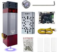 Kit module laser amélioré de puissance optique 10W avec assistance pneumatique et protection oculaire magnétique ensemble, 10W tête laser double spot comprimé ultra-fin pour machine à graver laser,24V