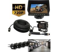 Kit : Moniteur AHD 7 + caméra 720P + câble de 10m + capteurs vidéo de recul 4-PIN 720P