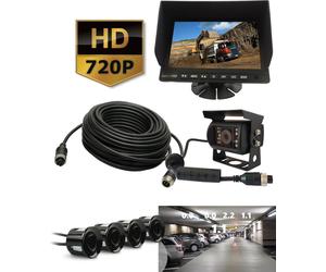 Kit : Moniteur AHD 7 + caméra 720P + câble de 10m + capteurs vidéo de recul 4-PIN 720P