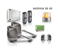 Kit Motorisation à bras Automatisme de Portail battant AXOVIA 3S IO Pack Confort - 2m 200Kg Max par vantail, Ouverture en 10 s à 90°
