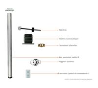 Kit motorisé radio R Bubendorff - Tradi - 2000 mm - 217056