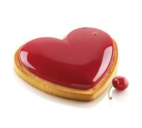 Kit Moule À Tarte Amour Avec Anneau Tarte Cœur 20,5x19 Cm - Silikomart