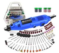 Kit multifonctionnel de ponceuse et graveuse rotative - Ponceuse et graveuse électrique - 252 accessoires - Mini perceuse pour découper, poncer, polir et graver - 240 V