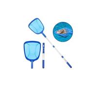Kit nettoyage piscine complet : épuisette fond + manche télescopique & accessoires inclus