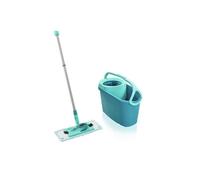 Kit nettoyage sols LEIFHEIT Clean Twist M Ergo 52120 frange 33 cm seau 6 L avec essorage rotatif Turquoise/Gris