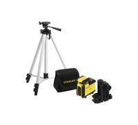 Kit Niveau Laser 360° Auto Stanley STHT77640-1 Trépied Aluminium 3 Sections ±4 mm/10 m Portée 20 m Jaune/Noir