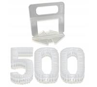 Kit nivellement carrelage - Noname - 2.0 mm - 500 clips plastique - Pose facile