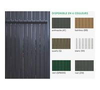 Kit Occultation - Lamelles Pvc Pour Panneau Rigide - Maille 55 Mm - L250 Cm X H153 Cm - Bambou