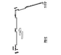 Kit oscillo-battant Galicube 1 V FAPIM à crémone Gea - Compas moyen 562 à 1200 mm - Noir 9005 - 1330BF_37