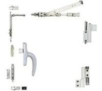 Kit oscillo-battant Galicube 1 V FAPIM à crémone Nefer midi - compas moyen 562 à 1200 mm - Gris 9006 - 1330BA-G5 Gris G