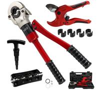 Kit outils sertir multicouches - Pince sertisseuse Pro - 4 mâchoires TH - Redresseur tube - Calibreur ébavureur - Coupe tube