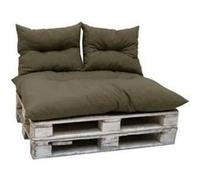 Kit palette classic Matelas taupe 2 coussins dossier JARDIN PRIVE Gris G