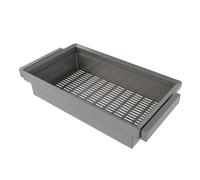 Kit panier métallique et rack ajustable Quartz pour armoires - titane - module 700 mm EMUCA