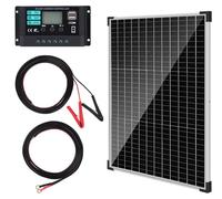Kit panneau solaire de 50 W, 12 V, avec régulateur de charge de 10 A, module photovoltaïque pour véhicules et bateaux