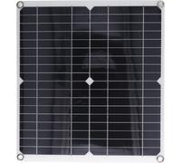 Kit Panneau Solaire Mono Protection Intelligente Panneau Solaire Flexible avec Contrôleur 100A pour Système Hors Réseau 25W 15V