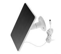 Kit panneau solaire monocristallin 5 V sortie USB IP65 câble 3 m | Pour caméra de sonnette, cellules monocristallines, IP65 résistant aux intempéries, support réglable à 360°