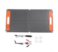 Kit panneau solaire pliable 80 W 12 V chargeur monocristallin avec ports USB pour camping caravane pour batterie