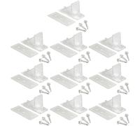 Kit pare-neige 10 pièces pour toits métalliques construits avec des composants en polycarbonate et en caoutchouc Comprend des joints d'étanchéité, des patins et des vis pour toits inclinés (blanc)