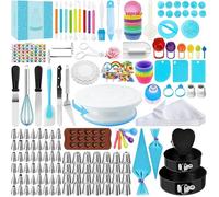 Kit Patisserie Plateau Tournant Patisserie Moule Gateau Moule Layer Cake Ustensiles à Pâtisserie Kit Patisserie 442pièces