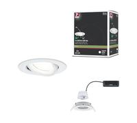 Kit Paulmann EBL Nova Coin 2,8 W 4 000 K, blanc dépoli | Spot encastré de 505 lm, orientable, durée de vie jusqu'à 50 000 h, indice de protection IP23, montage au plafond