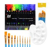 Kit Peinture 24 Couleurs Kit Nomade Aquarelle Avec Pinceaux