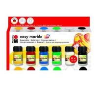 Kit peinture à marbrer easy marble ( 6 flacons de 15 ml ) marabu mr130500087 G