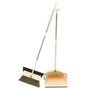Kit Pelle à Poussière Balai, Long Manche, Plastique et Métal | Nettoyage Maison et Salle de Bain, Dents PET Serrées, Prise Facile, Ramasse Débris et Poussière