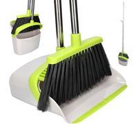 Kit pelle et balai avec longue tige réglable - Kit de balayage vertical pour le nettoyage des sols à l'intérieur et à l'extérieur