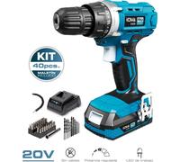 Kit Perceuse Visseuse Koma Tools 20v Polyvalence Et Puissance Avec 40 Accessoires. - Koma Tools