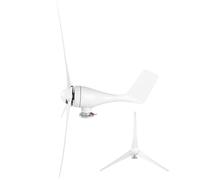 Kit Petit Générateur éolien 1200 W avec 3 Pales pour Un Chargement Domestique Efficace et Une Utilisation Marine - Fibre de Nylon Durable (White)