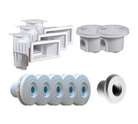 Kit pièces à sceller Blanc pour piscine 12 x 6 m - Hayward