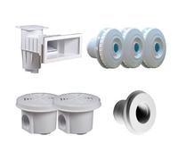 Kit pièces à sceller Blanc pour piscine 8 x 4 m - Hayward