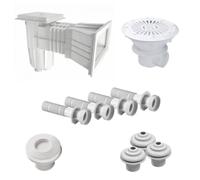 Kit pièces à sceller piscine 8x4m béton/liner