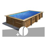 Kit piscine bois Gré Lemon 3,75 x 2,00 x 0,68 m + Douche