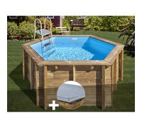 Kit piscine bois Gré Lili 2 Ø 2,80 x 1,07 m + Bâche hiver
