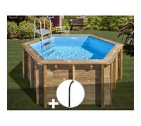 Kit piscine bois Gré Lili 2 Ø 2,80 x 1,07 m + Douche