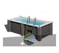 Kit piscine composite Gré Avant-Garde carrée 3,15 x 1,75 x 0,96 m + Bâche hiver