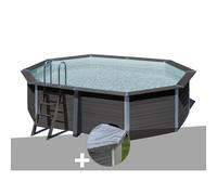 Kit piscine composite Gré Avant-Garde ovale 5,24 x 3,86 x 1,24 m + Bâche hiver