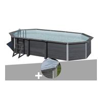 Kit piscine composite Gré Avant-Garde ovale 6,64 x 3,86 x 1,24 m + Bâche hiver
