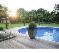 Piscine enterrée acier BELLA-Ovale 5,25m x 3,2m x 1,20m-